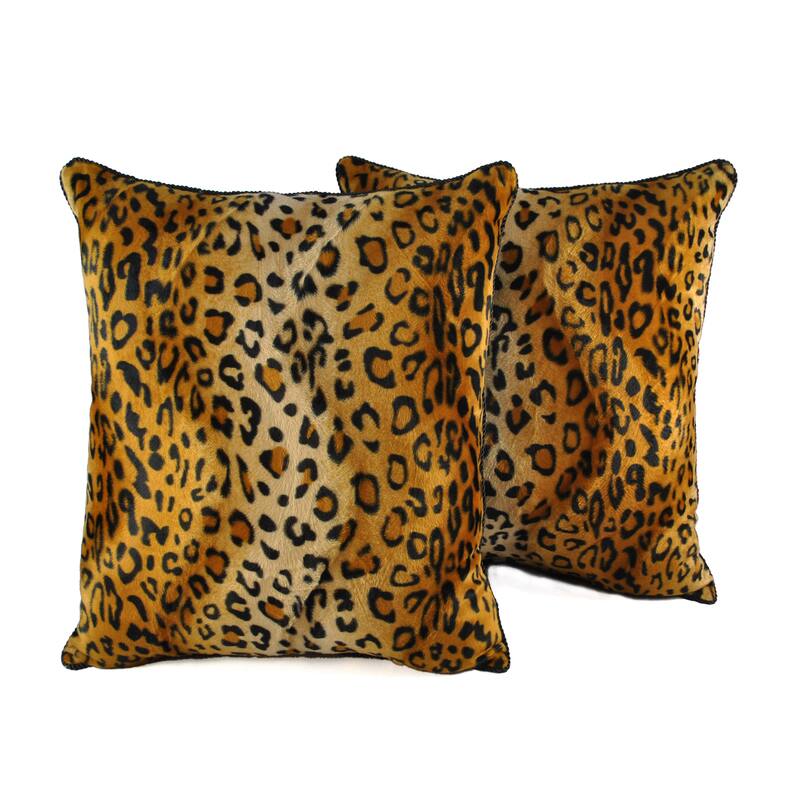 Sherry Kline Cheetah 20-inch Throw Pillows (Set of 2)