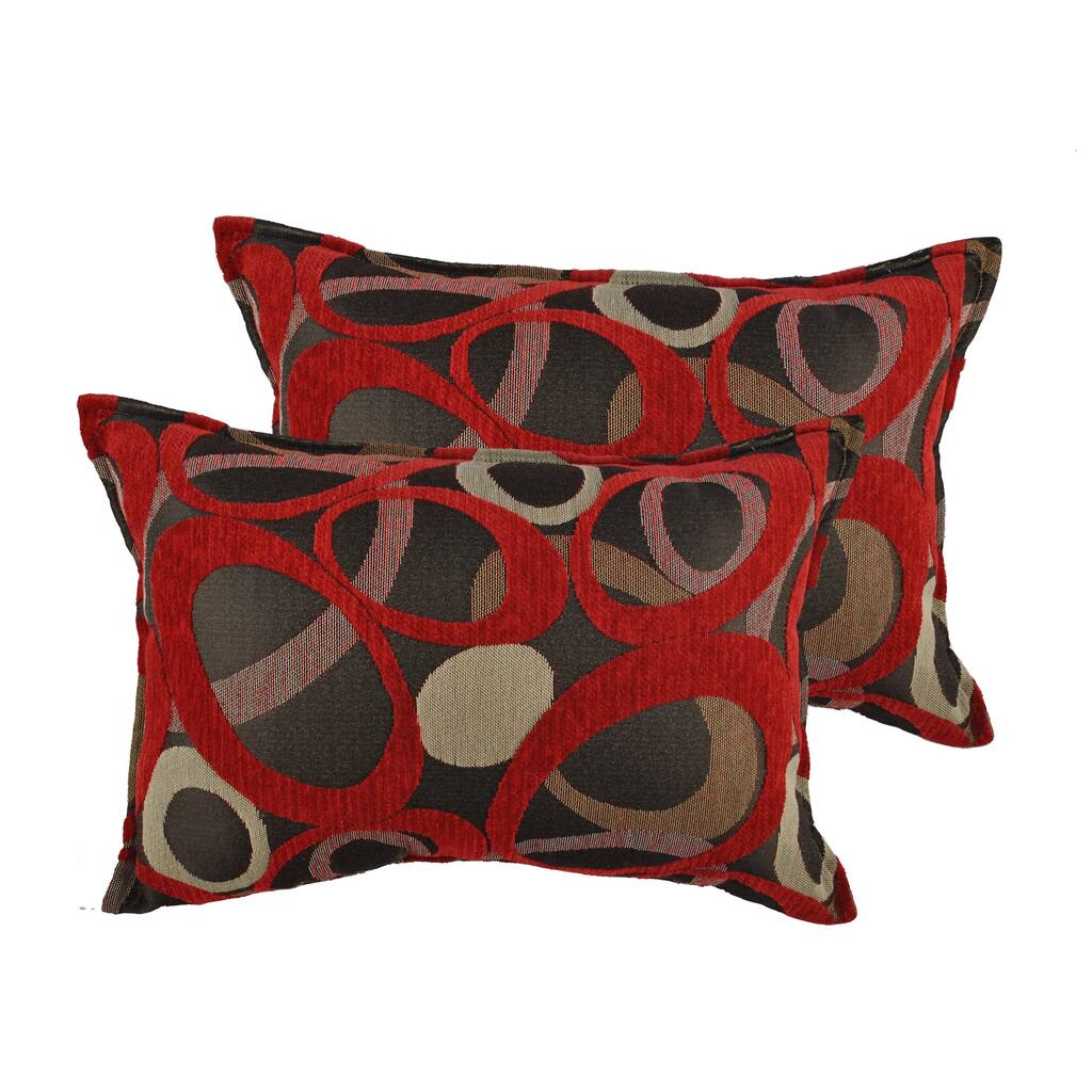Sherry Kline Oh Red Boudoir Throw Pillows (Set of 2)