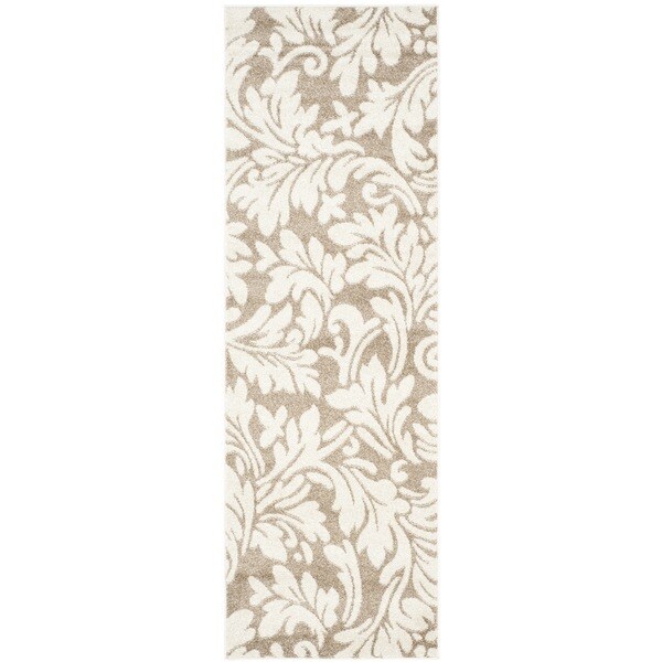 Safavieh Indoor/ Outdoor Amherst Wheat/ Beige Rug - 2'3 x 11'
