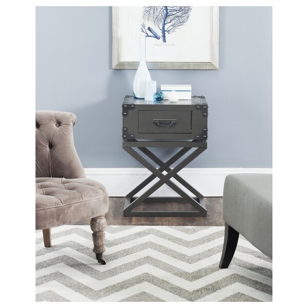 Shop Safavieh Dunstan Grey Accent Table On Sale Free Shipping Today