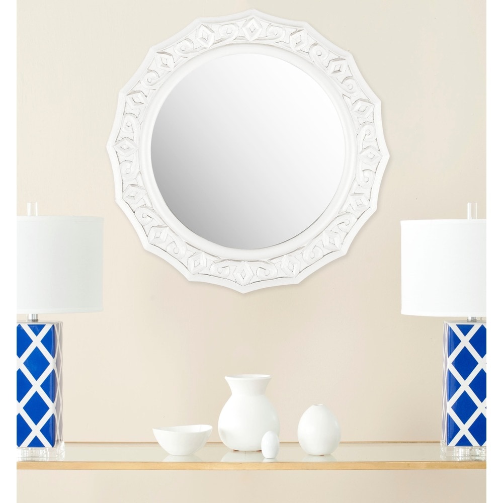 Alyson Polyurethane Framed Small Size Round Wall Mirror - 19.5 x