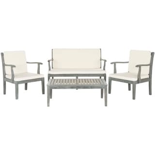 Shop Safavieh Outdoor Living Montclair Ash Grey Acacia ... Shop Safavieh Outdoor Living Montclair Ash Grey Acacia ... on Safavieh Outdoor Living Montez 4 Piece Set id=94639