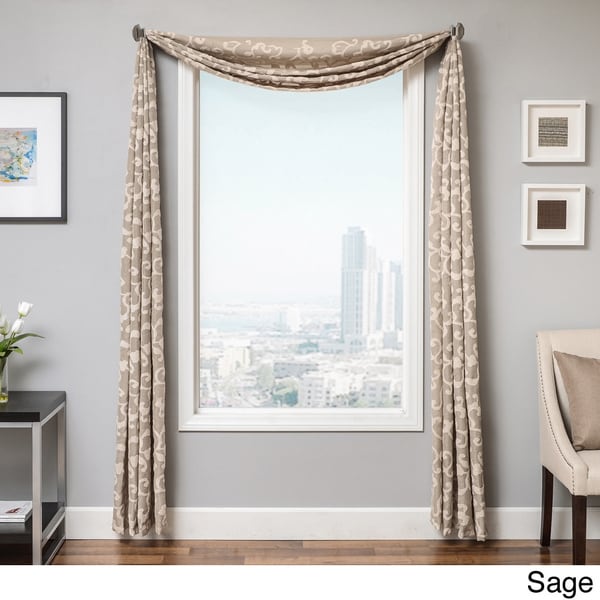 Shop Softline Solomon 6yard Window Scarf On Sale Free Shipping