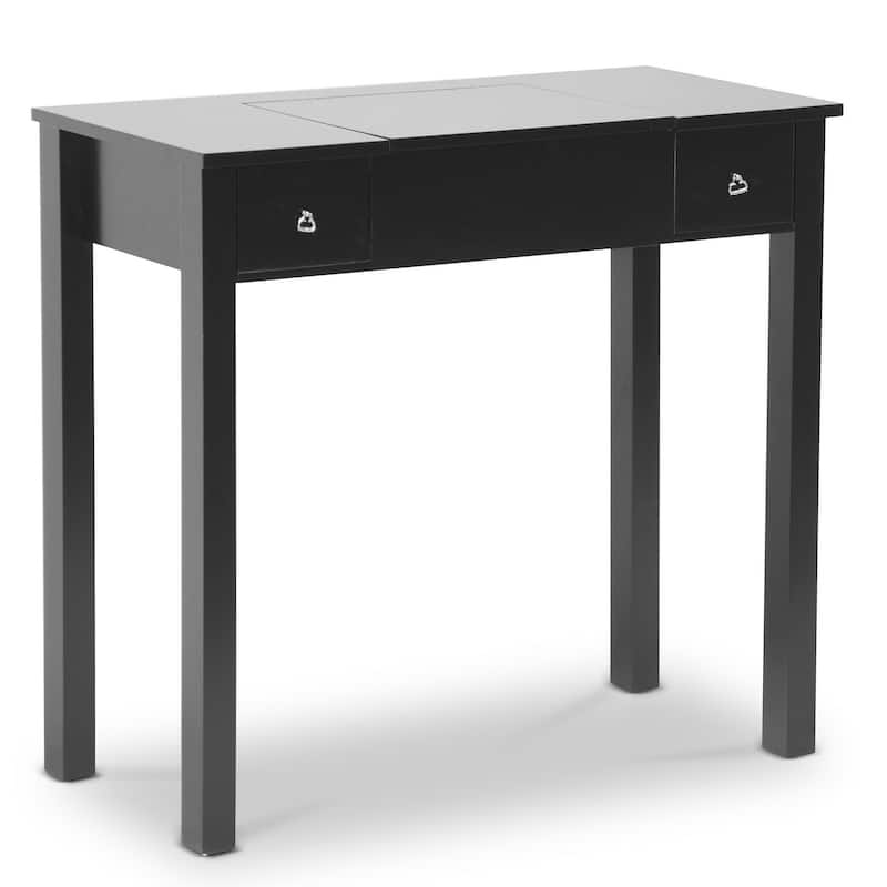 Baxton Studio Marie Black Vanity Table/Dressing Table