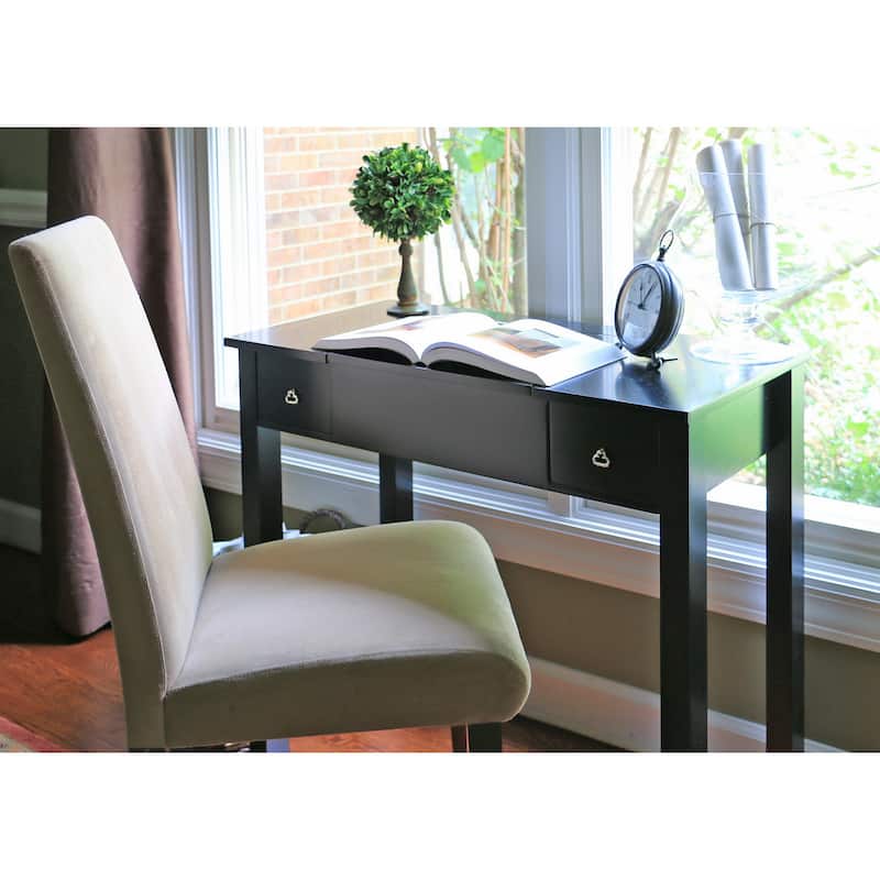 Baxton Studio Marie Black Vanity Table/Dressing Table