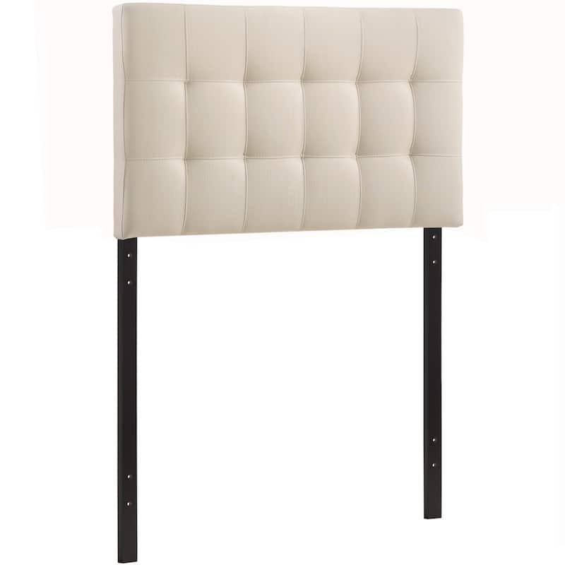 Ivory Lily Twin Fabric Headboard