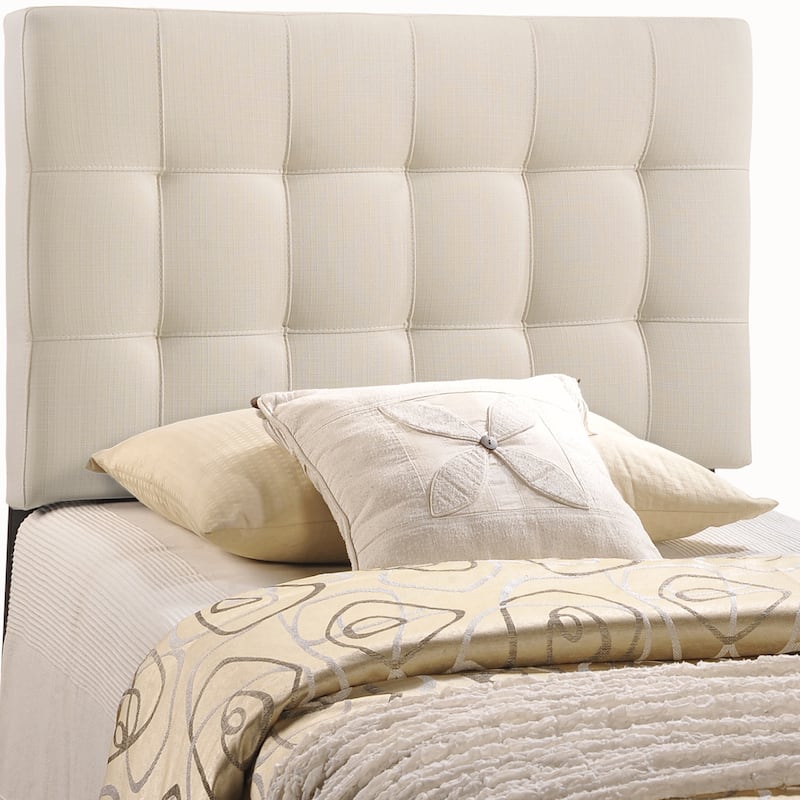 Ivory Lily Twin Fabric Headboard - Ivory - Twin