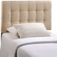 preview thumbnail 2 of 10, Countess Twin Tufted Fabric Headboard Beige
