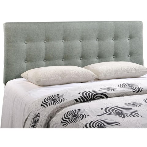 The Gray Barn Silver Lake Morton Button Tufted Queen Headboard By