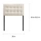 preview thumbnail 13 of 12, Emily Grey Button-tufted Fabric Twin-size Headboard