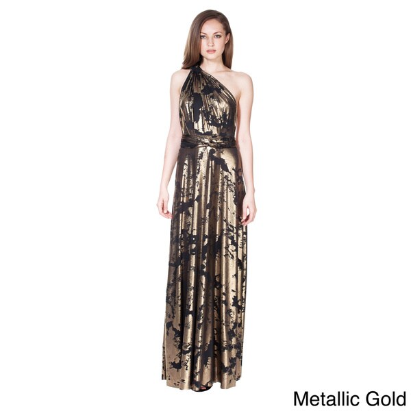 Women's Long Maxi Dress Convertible Wrap Cocktail Gown Bridesmaid Multi Way Dresses One Size Fits 0-12