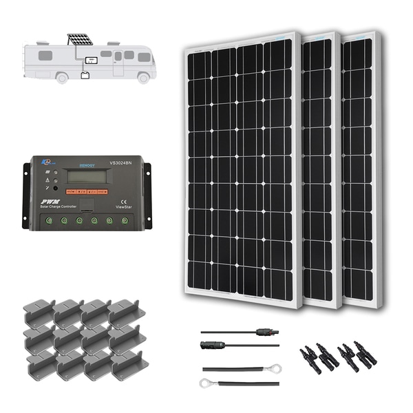 400 Watt 12 Volt Solar Starter Kit: Shop Renogy 300 Watts 12 Volts Monocrystalline Solar RV