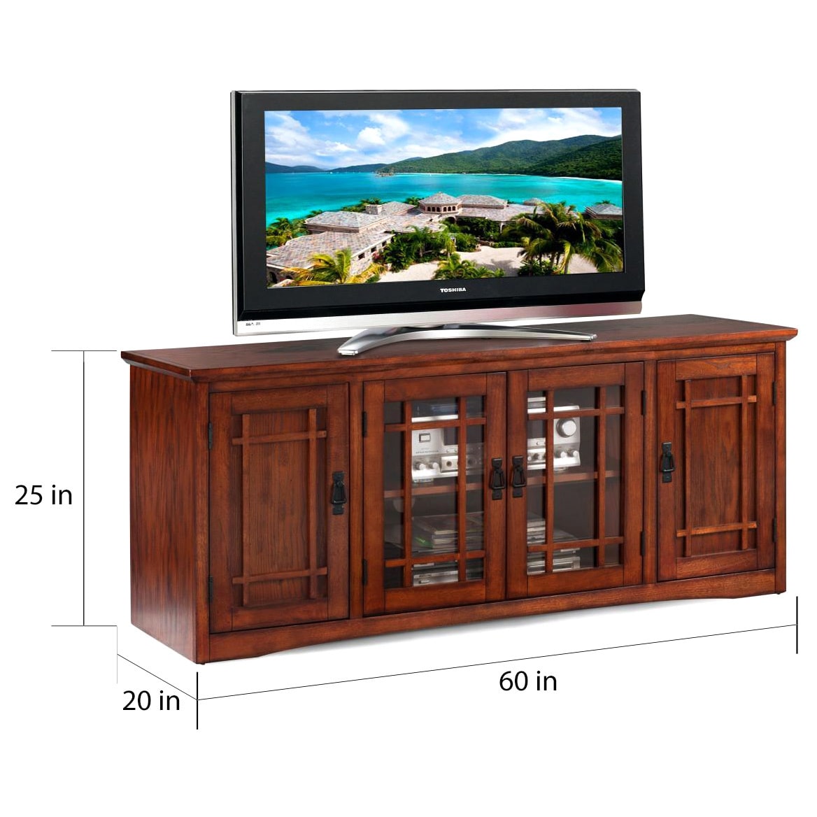 Mission Oak Hardwood 60 Inch Tv Stand N A