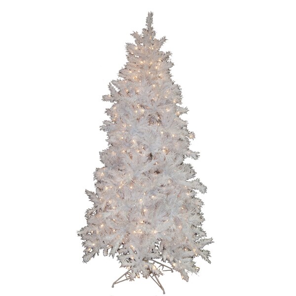 foot White Pre lit Mixed Pine Christmas Tree  