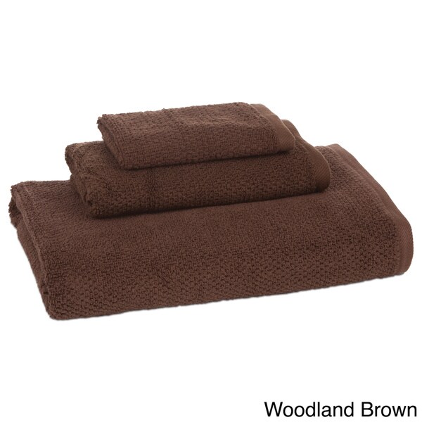 Organic Pebble Solid Color 3-piece Towel Set