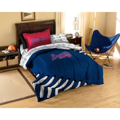The Northwest Company MLB Atlanta Braves 7-piece Bed in a Bag Set