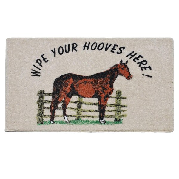 'Wipe Your Hooves' Indoor Mat