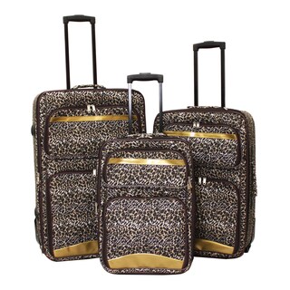 Rockland Designer 3-piece Lightweight Hardside Spinner Luggage Set ...