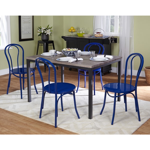 Simple Living Vintage Inspired Navy Blue 5-piece Dining ...