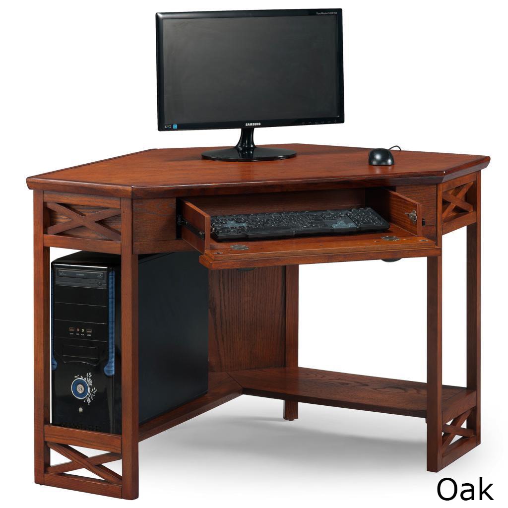 Hardwood Corner Laptop Desk Brown, Oak Medium eBay