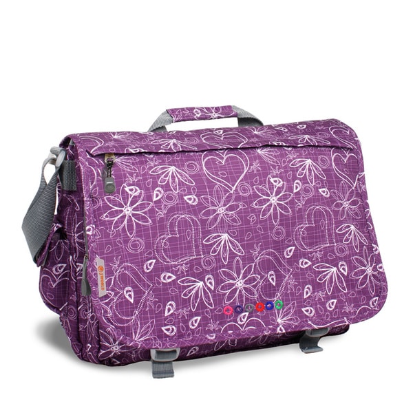 Shop JWorld New York Love Thomas Purple 17-inch Laptop Messenger Bag - On Sale - Free Shipping ...