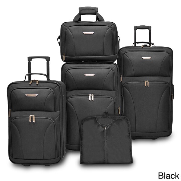 travelers choice 5 piece luggage set