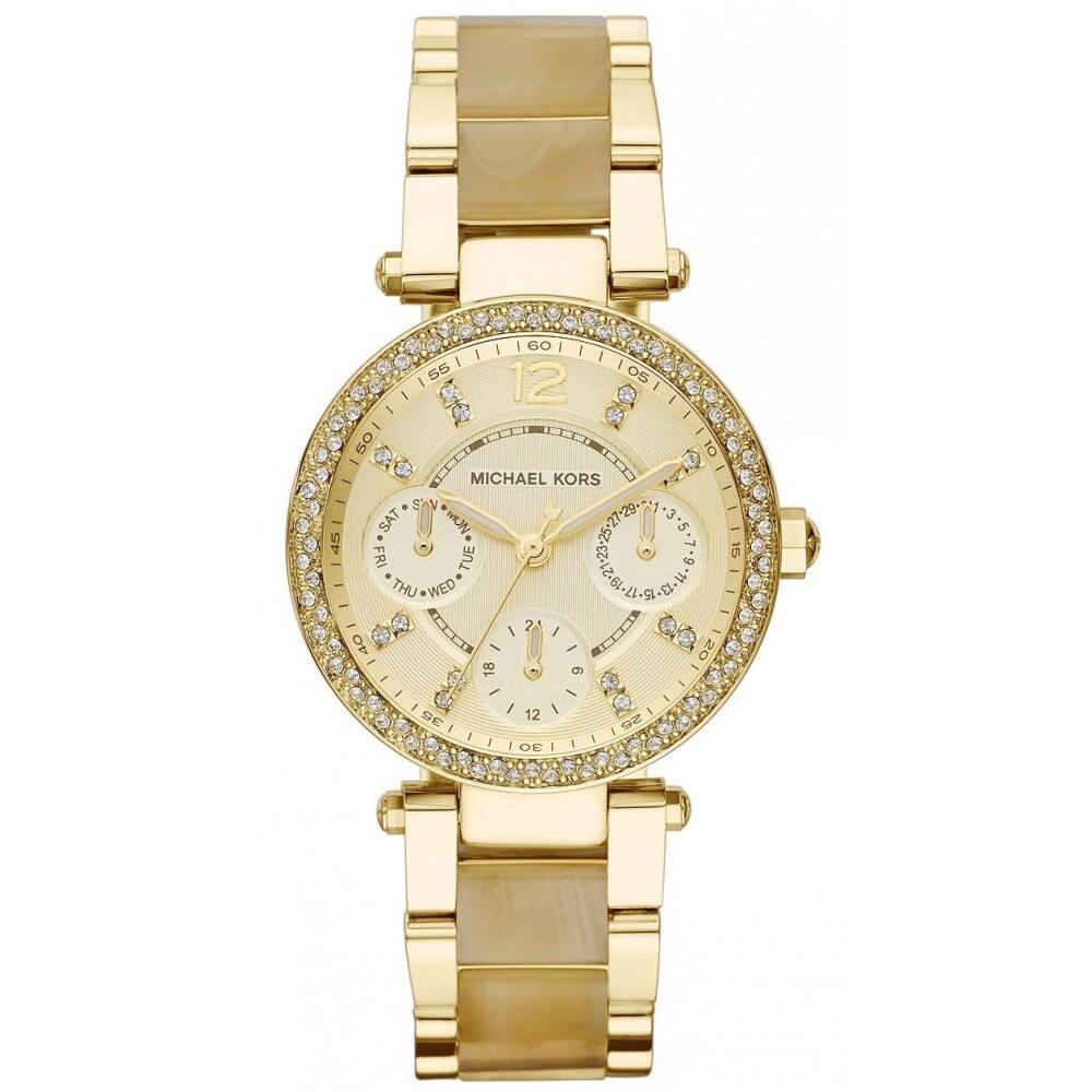Michael Kors Women's Parker MK5842 Goldtone Stainless Steel Quartz Watch