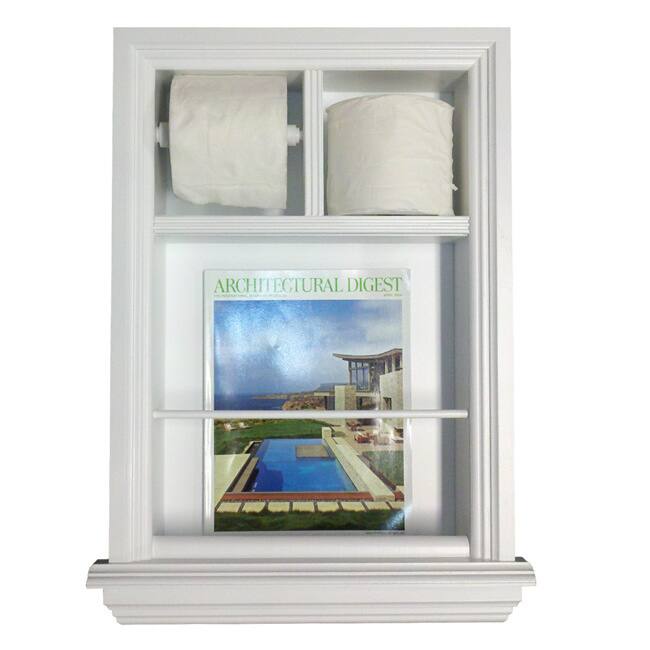 Key West Series 4 Recessed Magazin Rack plus Double Toilet Paper Holder