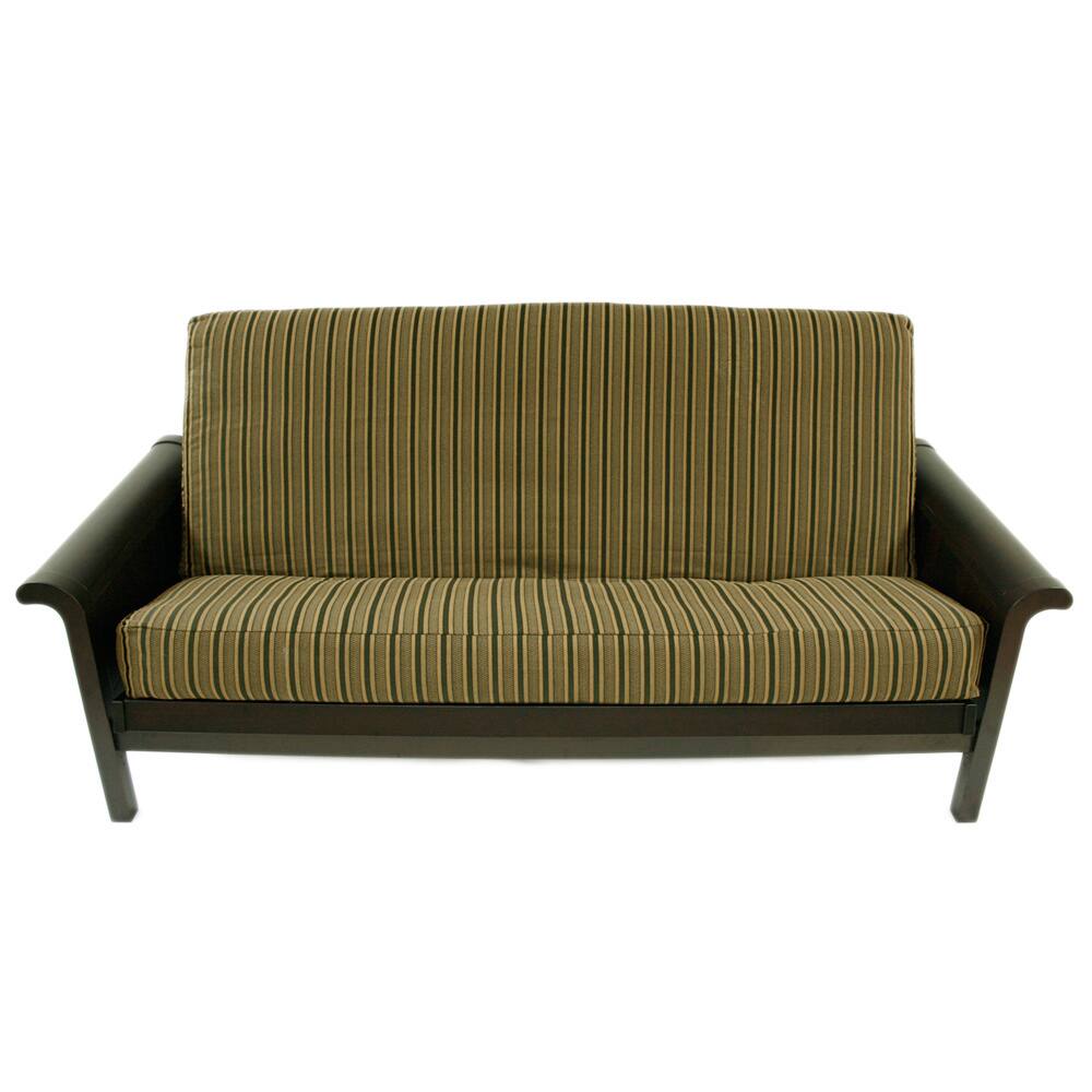 Herringbone Black Stripe Full-size Futon Cover