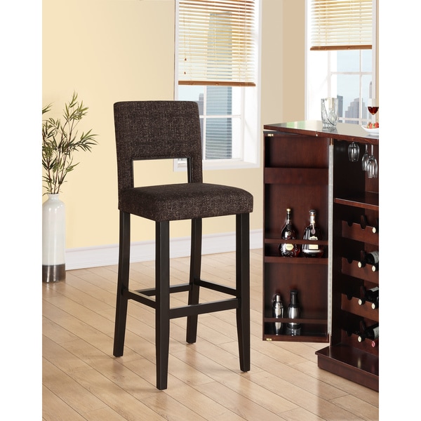 Linon Vega Myrtle Jet Bar Stool  ™ Shopping   Great Deals