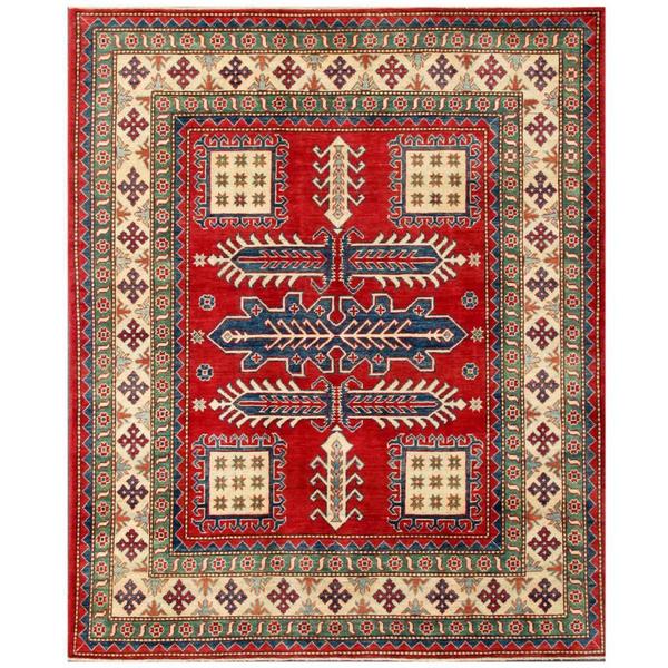 Shop Handmade Herat Oriental Afghan Kazak Wool Rug 5'11 x 7'3