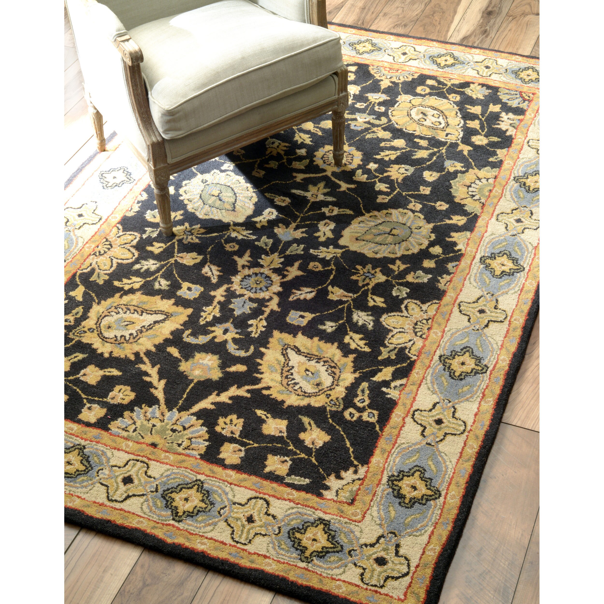 Shop nuLOOM Handtufted Traditional Wool Black Rug (8' x 10') Free