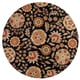 preview thumbnail 77 of 75, Lily Hand-tufted Transitional Floral Pattern Wool Area Rug 4' Round - Black/Red - Runner/Round