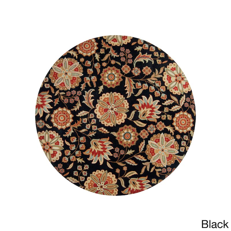 Lily Hand-tufted Transitional Floral Pattern Wool Area Rug