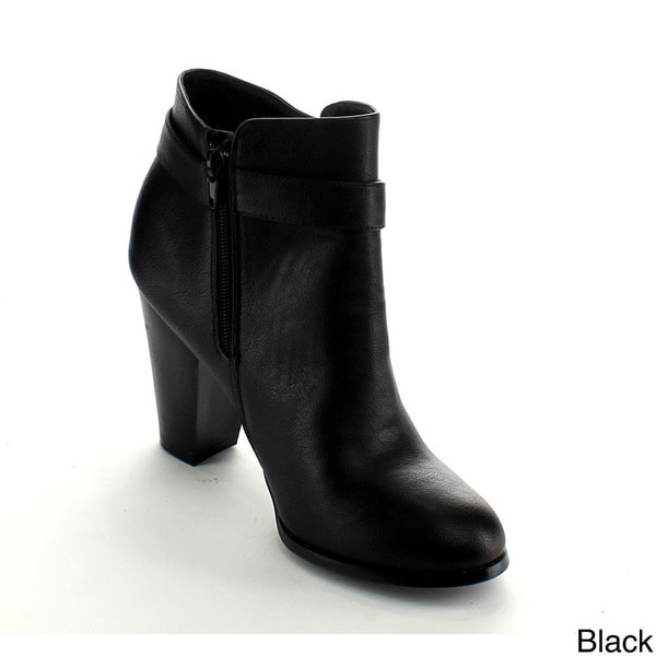 Betani Women's 'Mia-1' Chunky Heel Ankle Booties. Opens flyout.