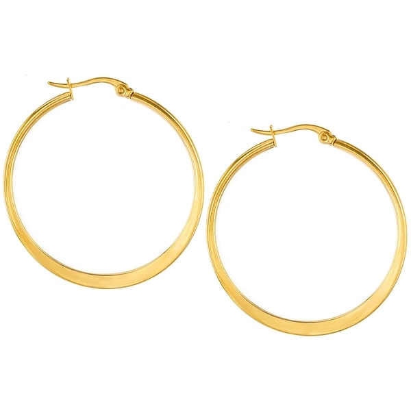 Q Gold Stainless Steel Polished with CZ Ear Climbers
