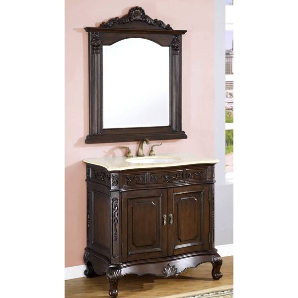 Shop ICA Furniture Terra Single Sink Bathroom Vanity with Mirror Free