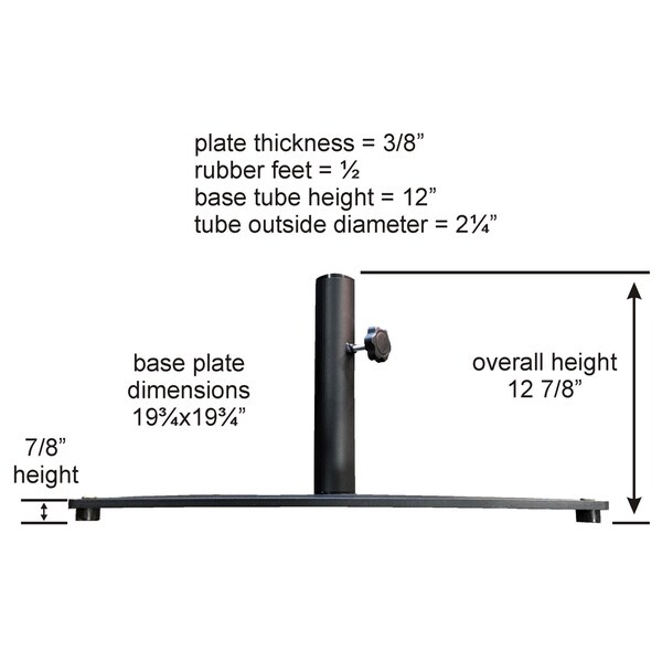 tropishade cast iron umbrella base