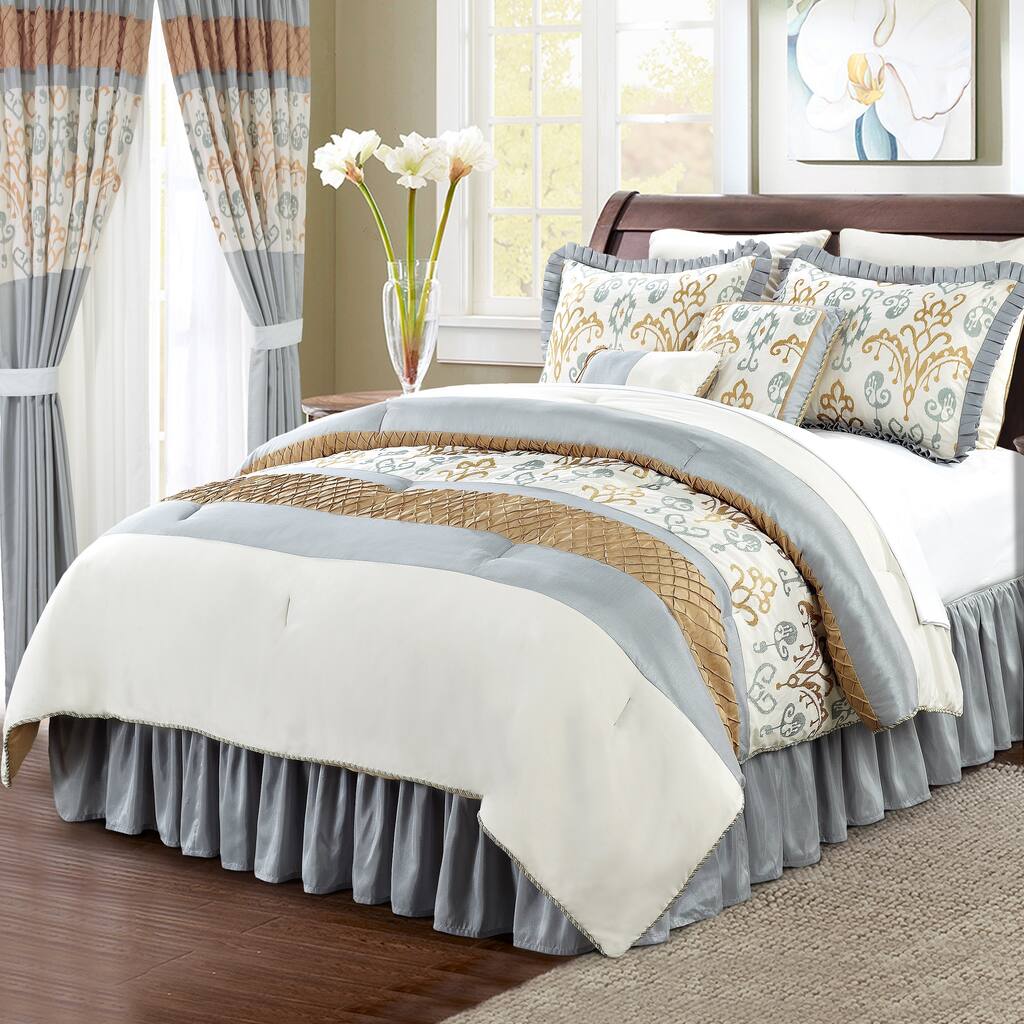 EverRouge Chandelier 16-piece Room in a Bag with Window Treatment