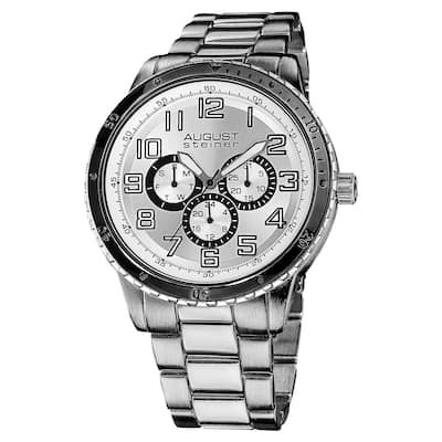 August Steiner Men's Quartz Multifunction Bracelet Watch