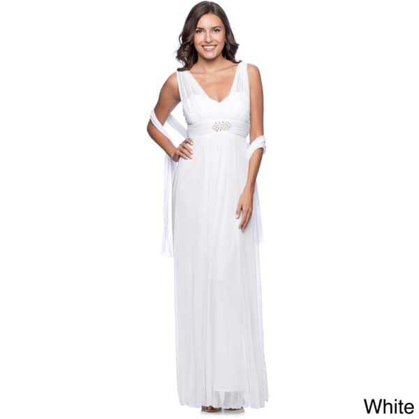 DFI Women's Long Evening Gown 2XL Size in Ivory (As Is Item) - Bed Bath &  Beyond - 12035643
