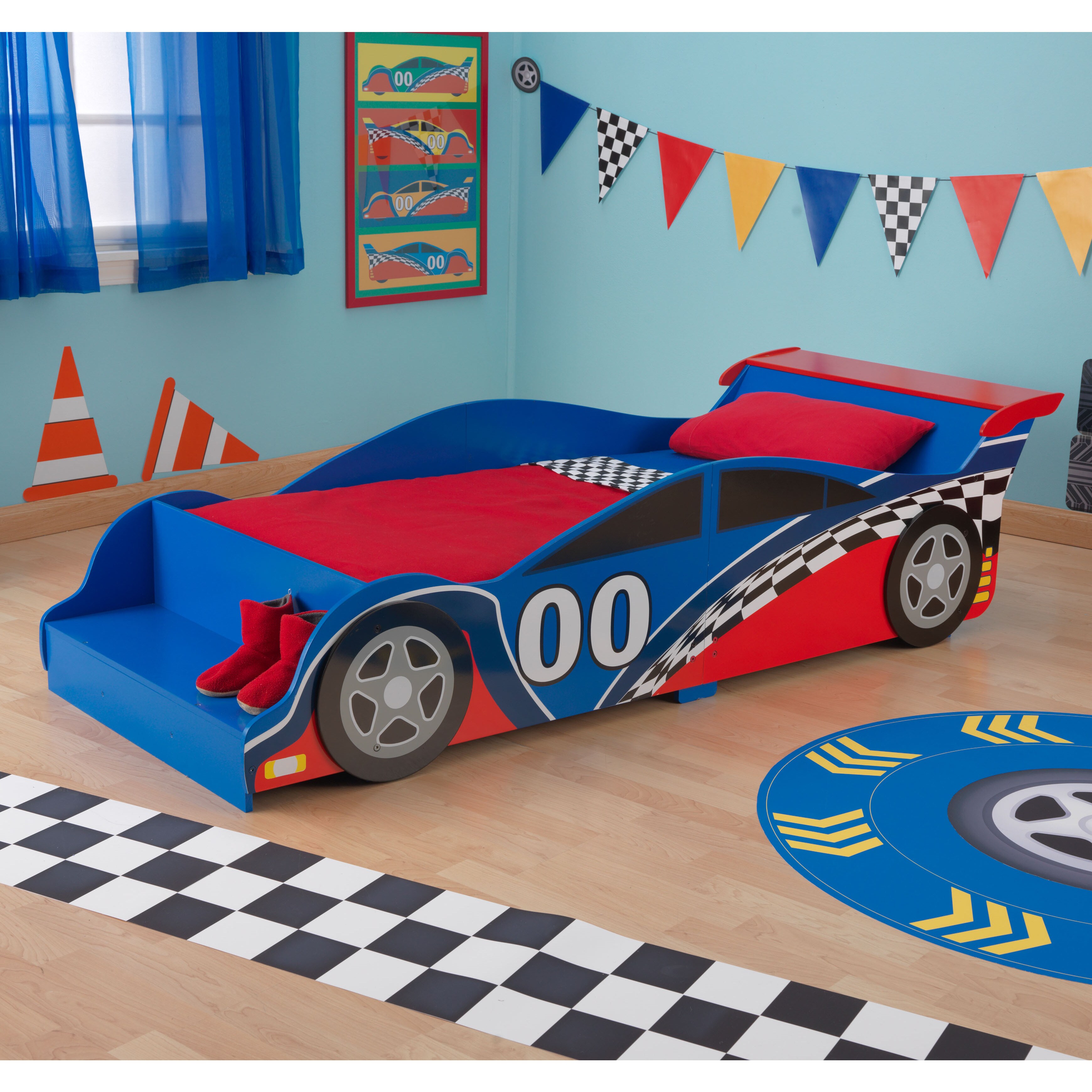 Kidkraft Race Car Toddler Bed Red Toddler 706943760406 Ebay