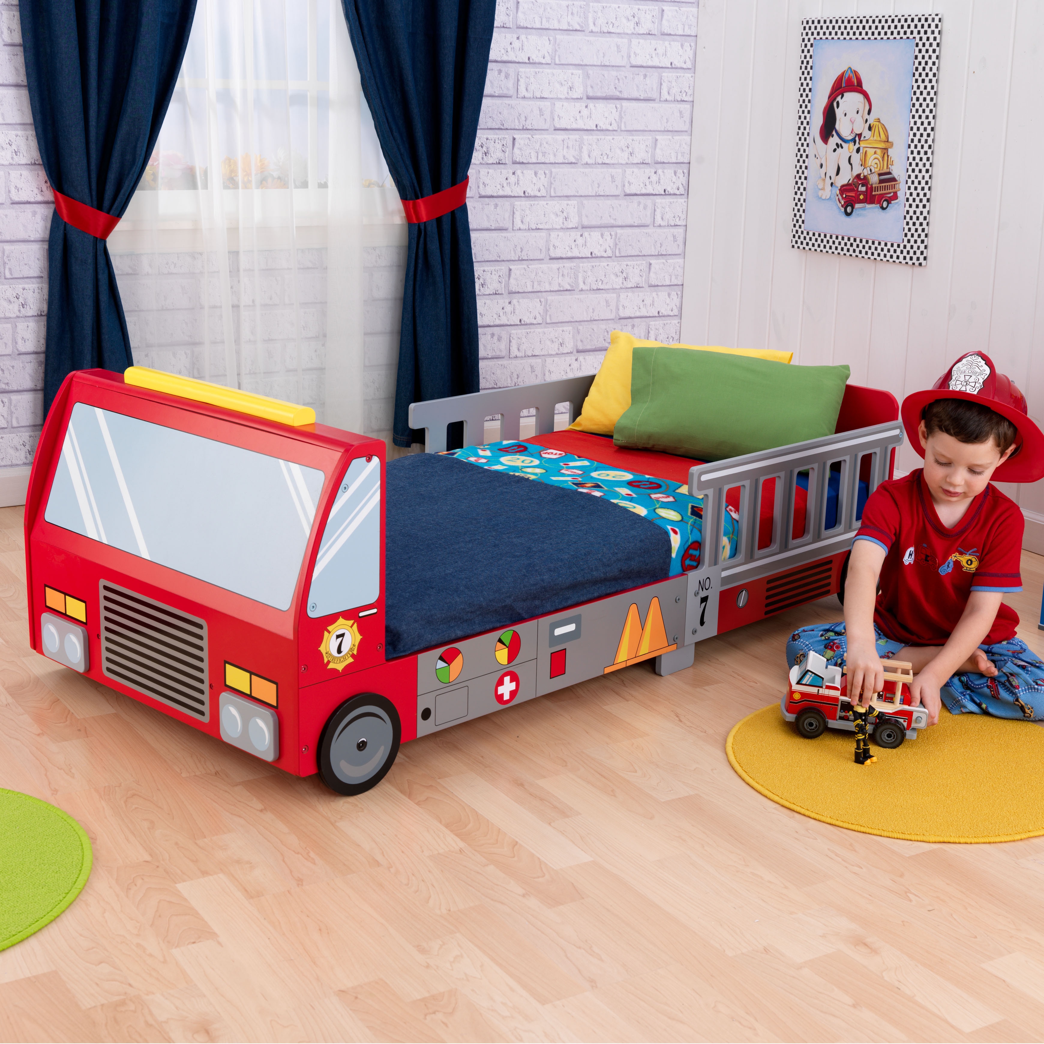 truck kid bed