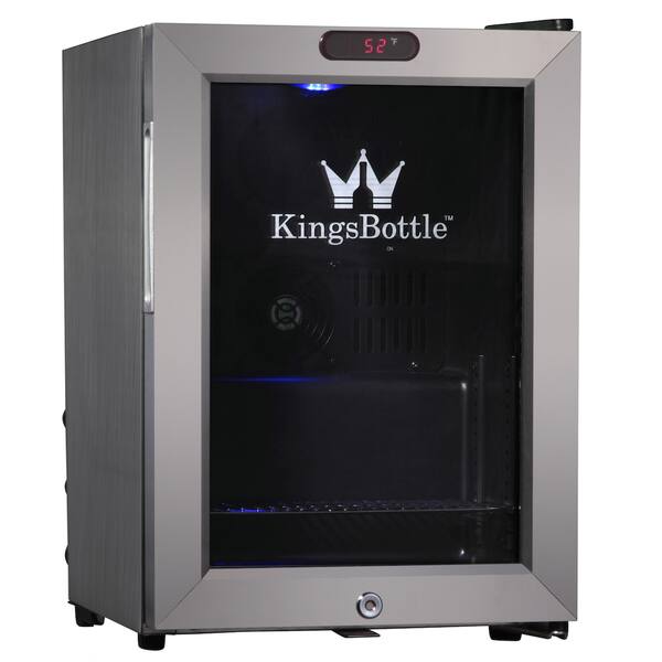 KingsBottle Stainless Steel 21-can Compressor Mini Bar Fridge - Bed ...