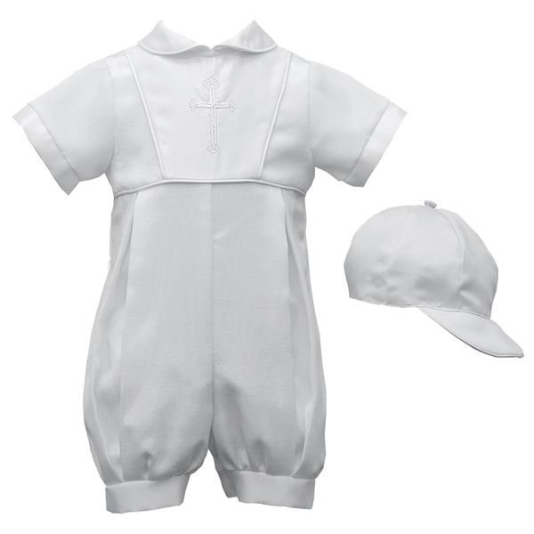 Shop Boys Christening/ Baptism/ Special Occasion Bengaline Romper Set