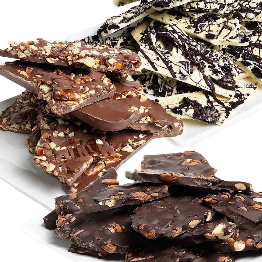 Belgian Chocolate Bark 18 oz. Assortment Gift Bundle