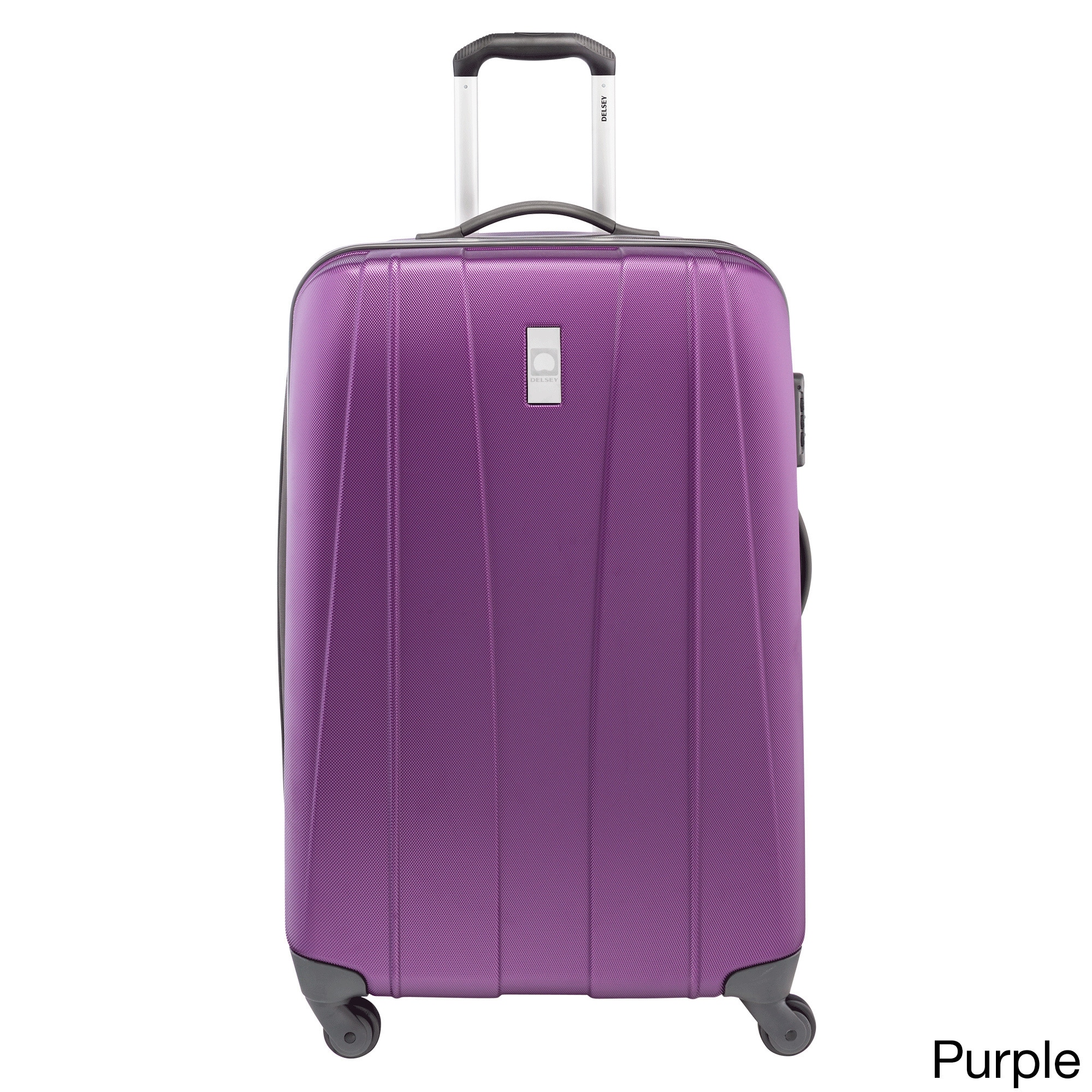 delsey purple lightweight luggage