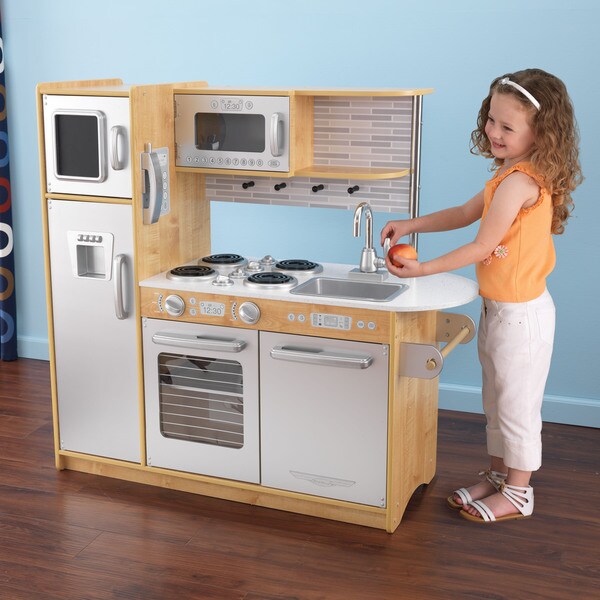 kidkraft uptown natural wooden play kitchen