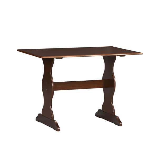 slide 1 of 2, Linon Riki Family Dining Table Dark Brown Walnut