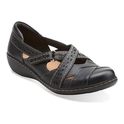 Womens Clarks Ashland Spin Black Leather   17654683  